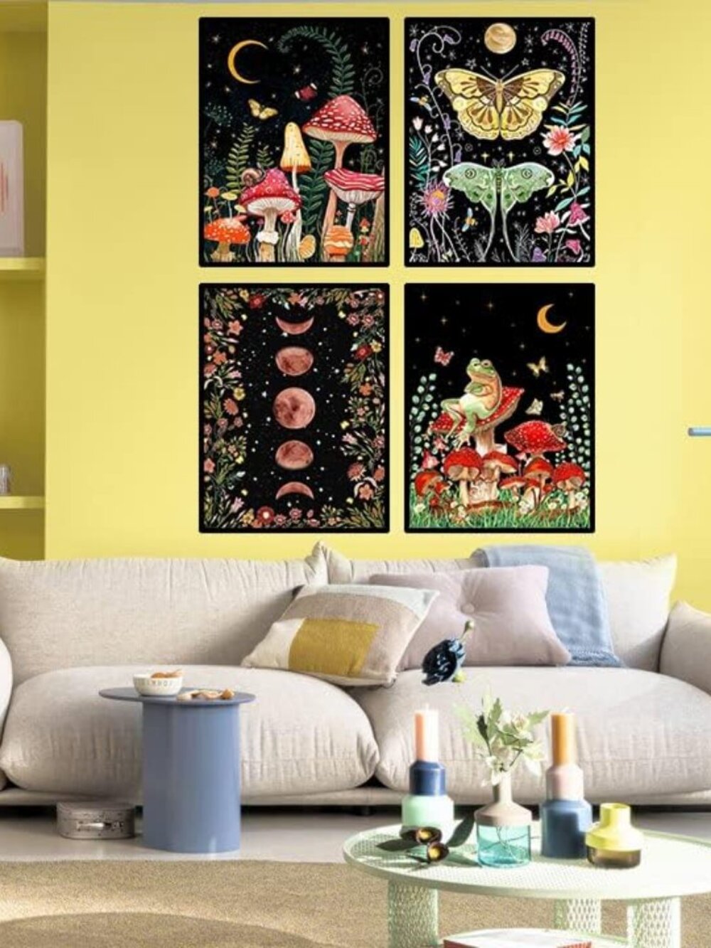 Paint by Numbers for Adults and Kids Beginner, 4 Pack Painting by Number Kits On - Picture 3 of 6